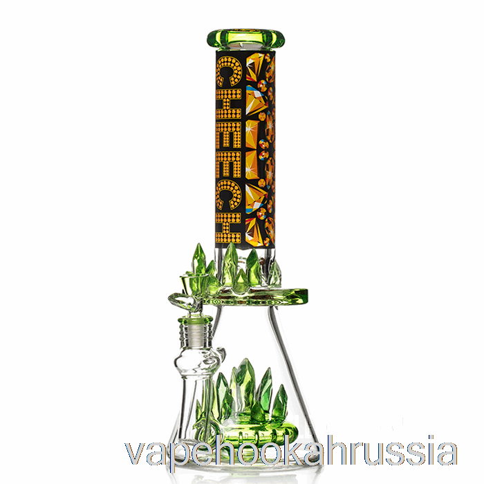 Vape Russia Cheech Glass Просто знай, что мы сияем блестящим зеленым бонгом